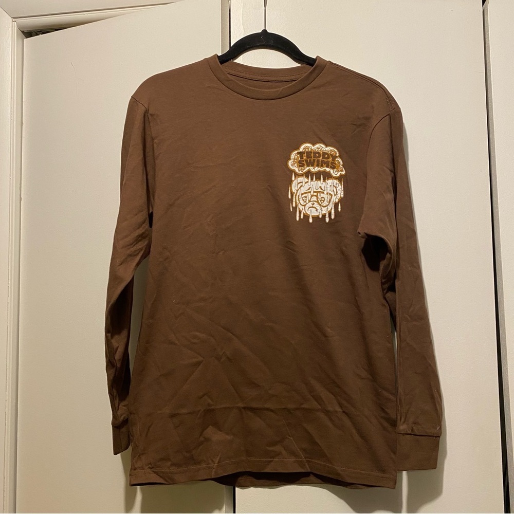Brown Long Sleeve Tee by Today Shows